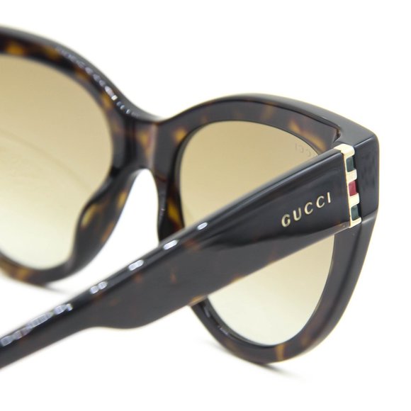 GUCCI GG0460S 002 HAVANA/BROWN CAT EYE AUTHENTIC SUNGLASSES 53-18-145